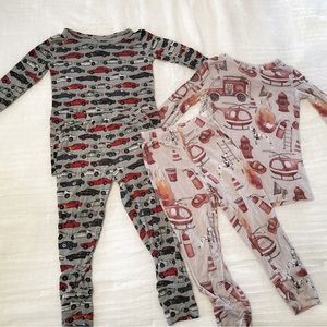 Posh peanut bundle 2T miles & fire trucks pajamas